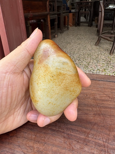古玩玉器天然和田玉原石真品鑒賞圖