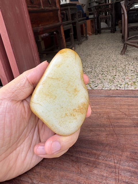 古玩玉器天然和田玉原石真品鑒賞圖
