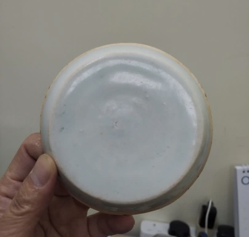 古玩陶瓷青白釉刻花花卉紋芒口盤真品鑒賞圖