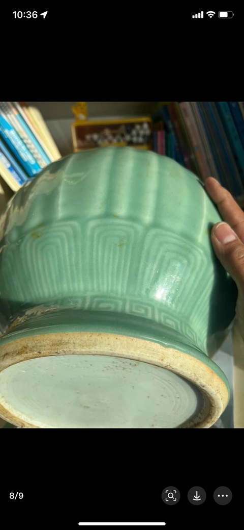 古玩陶瓷青釉瓶標(biāo)本真品鑒賞圖