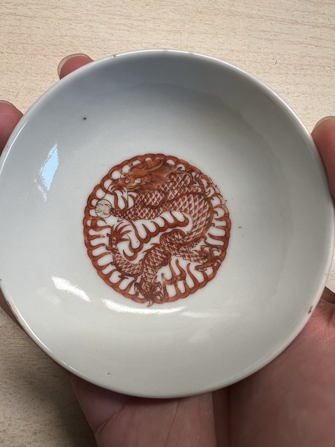古玩陶瓷清晚期 粉彩蓋碗真品鑒賞圖