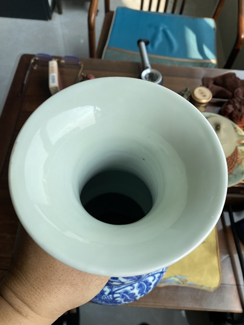 古玩陶瓷清光緒 青花纏枝花卉紋葫蘆瓶真品鑒賞圖