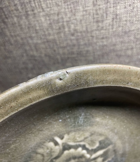 古玩陶瓷青釉盤(pán)真品鑒賞圖