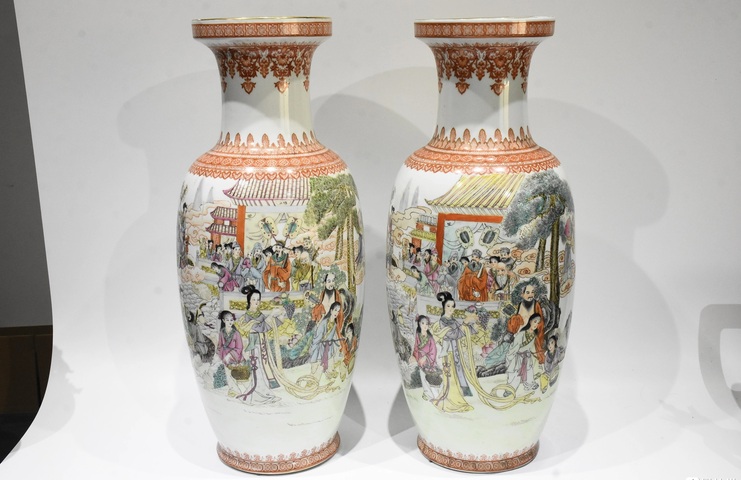 古玩陶瓷盤口瓶真品鑒賞圖