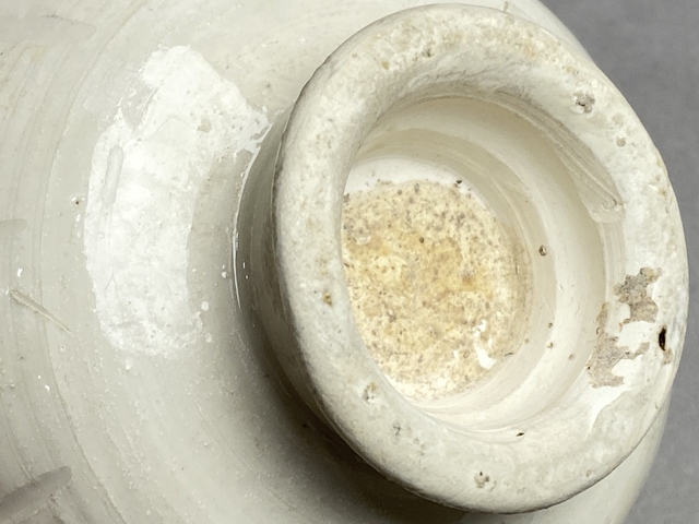 古玩陶瓷定窯白釉瓜棱型高足碗真品鑒賞圖