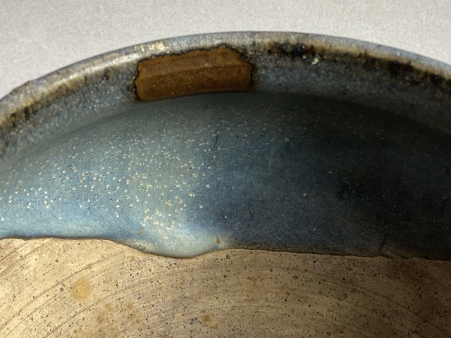 古玩陶瓷均窯天藍(lán)釉雙系罐真品鑒賞圖