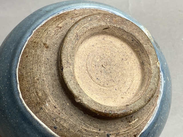 古玩陶瓷均窯天藍(lán)釉雙系罐真品鑒賞圖