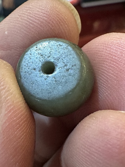 古玩玉器和田碧玉“算盤珠”拍賣，當前價格1288元