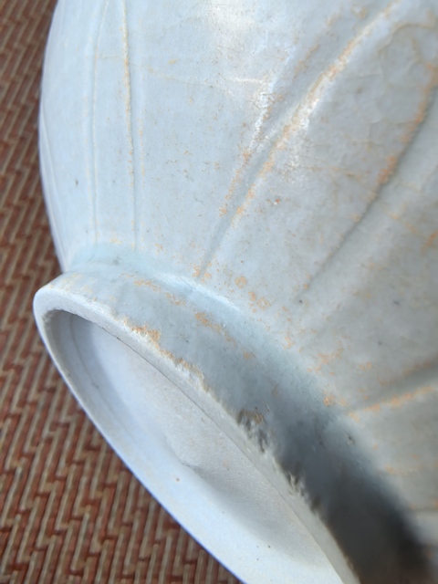古玩陶瓷青白釉刻花碗真品鑒賞圖