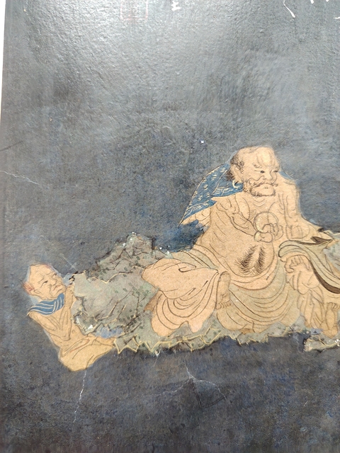 古玩字畫伏虎圖真品鑒賞圖