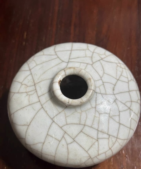 古玩陶瓷哥釉水注真品鑒賞圖
