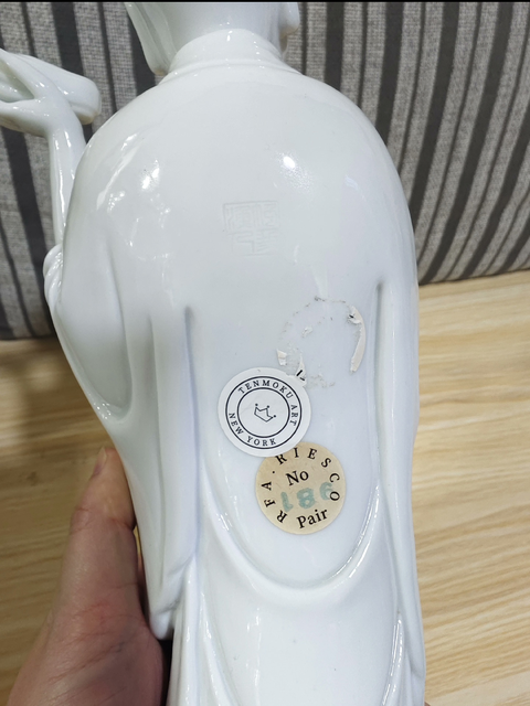 古玩陶瓷德化白瓷達(dá)摩造像真品鑒賞圖