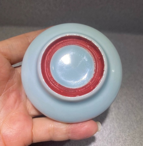 古玩陶瓷印泥盒真品鑒賞圖