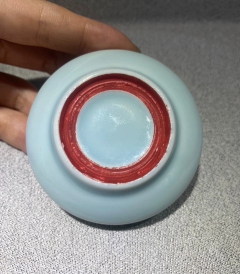 古玩陶瓷印泥盒真品鑒賞圖