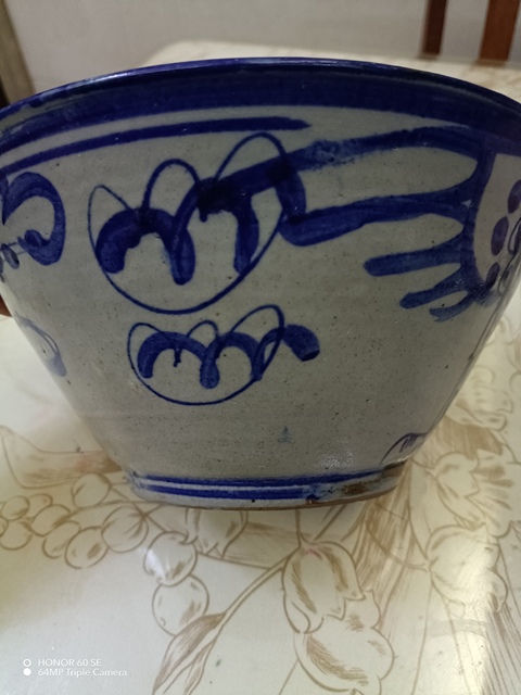 古玩陶瓷大雞圖青花碗真品鑒賞圖