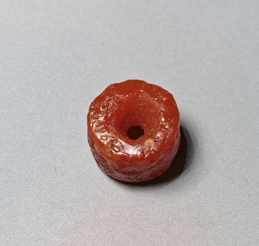 古玩玉器瑪瑙珠真品鑒賞圖