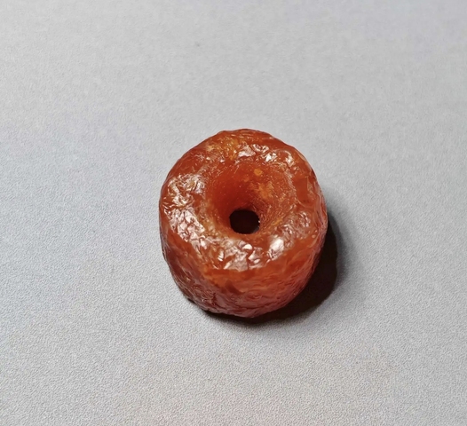 古玩玉器瑪瑙珠真品鑒賞圖