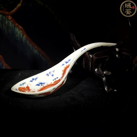 古玩陶瓷龍紋湯勺真品鑒賞圖