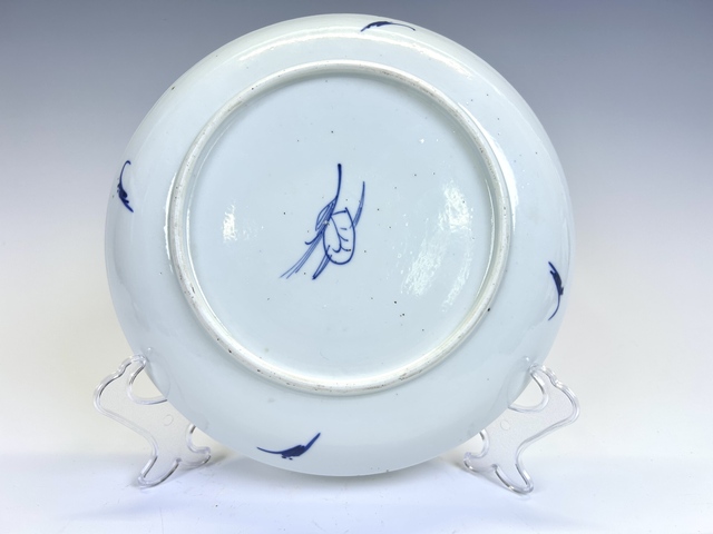 古玩陶瓷清中晚期·青花團(tuán)龍盤拍賣，當(dāng)前價(jià)格1287元