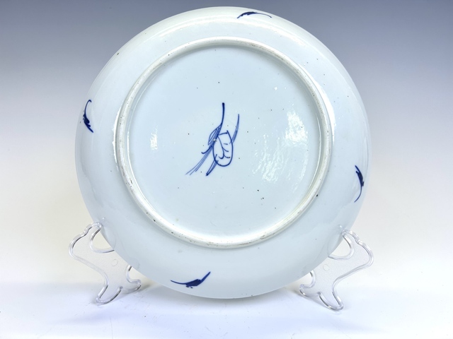 古玩陶瓷清中晚期·青花團(tuán)龍盤拍賣，當(dāng)前價(jià)格1287元
