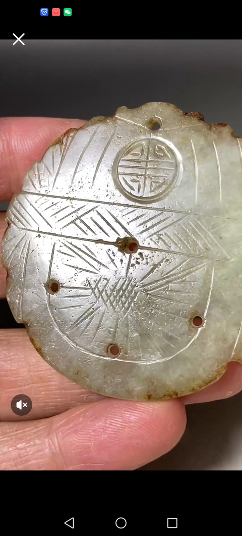 古玩玉器天然翡翠雕“提籃佩”真品鑒賞圖