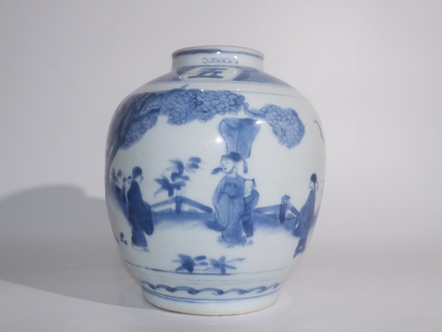 古玩陶瓷明晚·青花人物故事紋罐拍賣，當前價格5600元