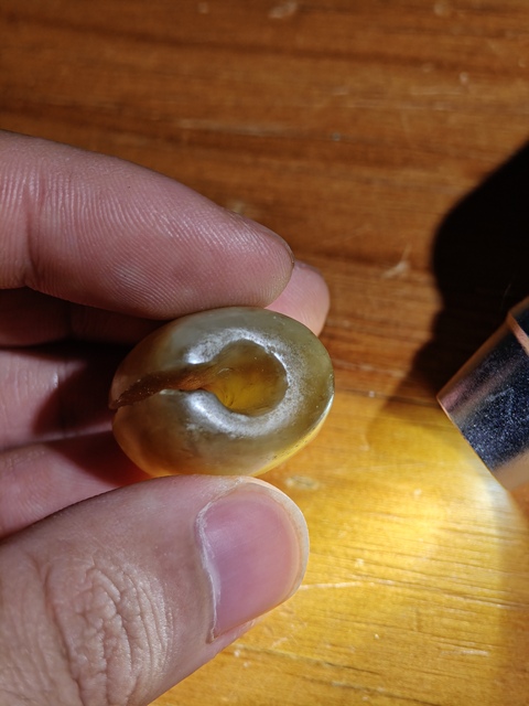 古玩玉器仿古玉玦型件真品鑒賞圖