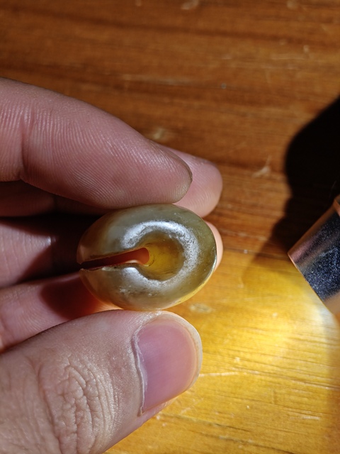 古玩玉器仿古玉玦型件真品鑒賞圖