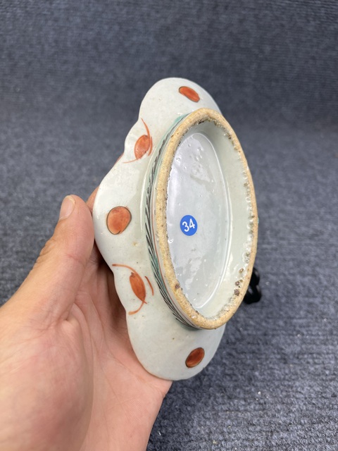 古玩陶瓷粉彩花卉紋盤拍賣,當前價格399元
