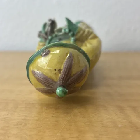 古玩陶瓷素三彩滿大人造像真品鑒賞圖