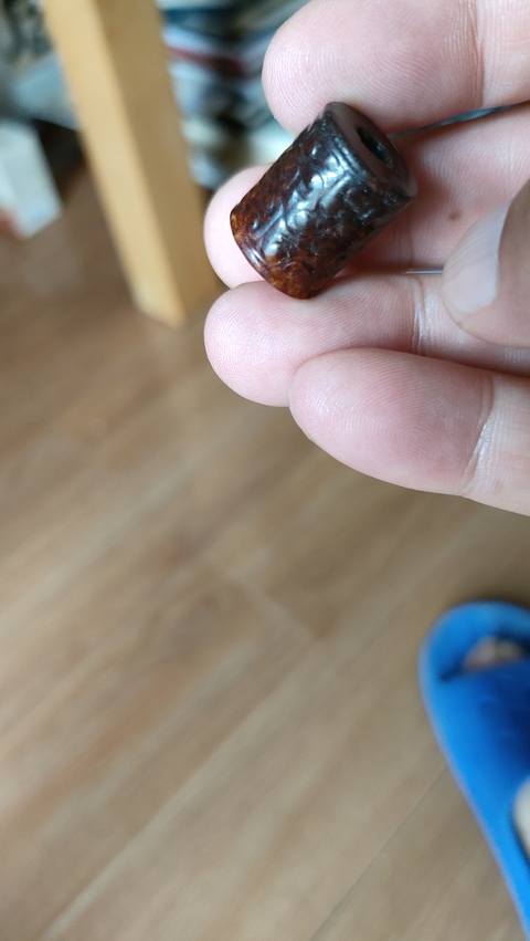 古玩玉器仿古做舊玉勒子真品鑒賞圖