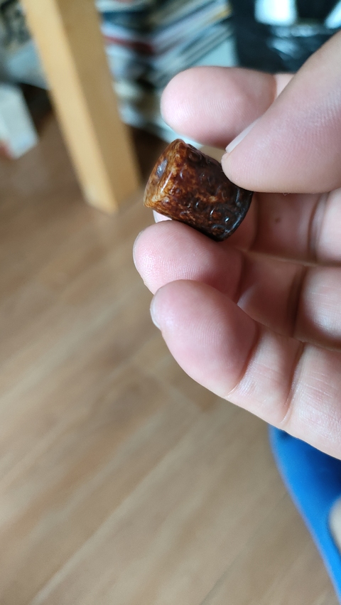 古玩玉器仿古做舊玉勒子真品鑒賞圖