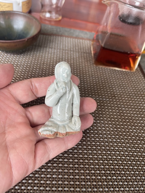 古玩陶瓷青白釉瓷塑真品鑒賞圖