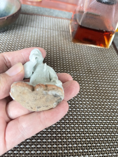 古玩陶瓷青白釉瓷塑真品鑒賞圖