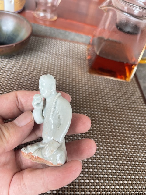 古玩陶瓷青白釉瓷塑真品鑒賞圖