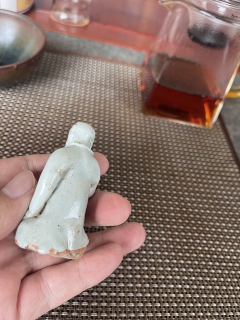 古玩陶瓷青白釉瓷塑真品鑒賞圖