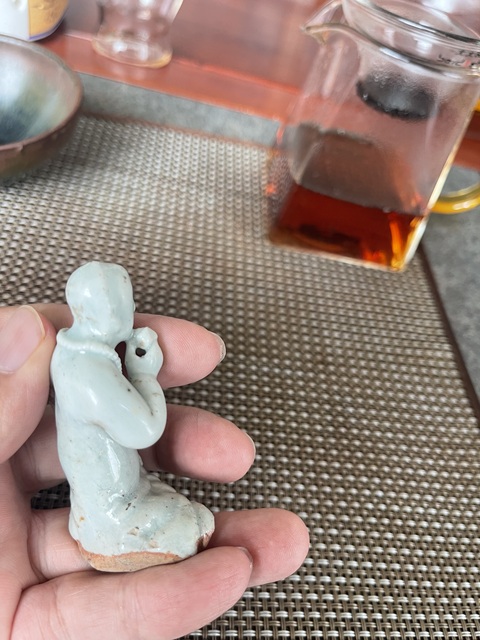 古玩陶瓷青白釉瓷塑真品鑒賞圖