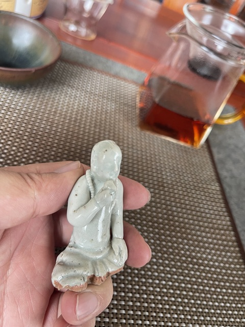 古玩陶瓷青白釉瓷塑真品鑒賞圖