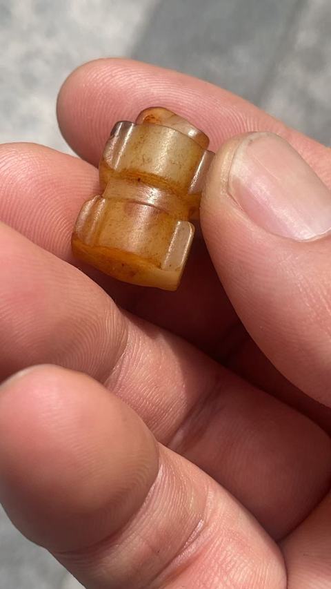 古玩玉器仿古司南佩真品鑒賞圖