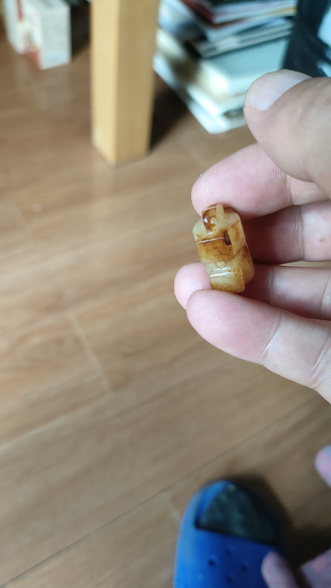 古玩玉器仿古司南佩真品鑒賞圖