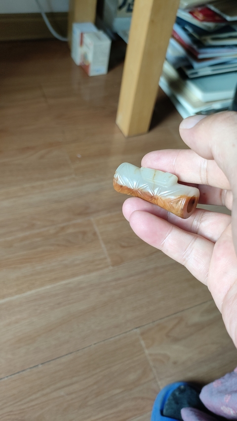 古玩玉器仿古玉勒子真品鑒賞圖