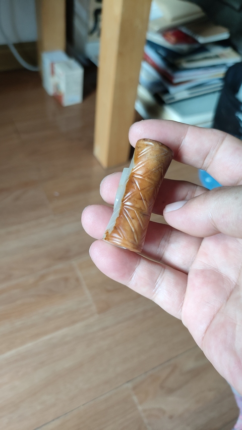 古玩玉器仿古玉勒子真品鑒賞圖