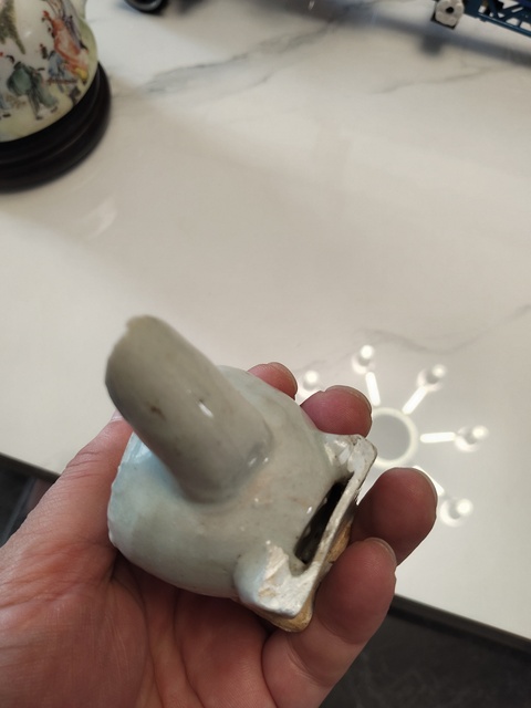 古玩陶瓷青白釉硯滴壺真品鑒賞圖