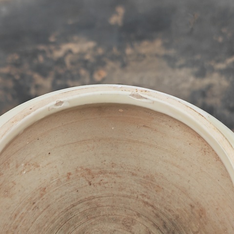 古玩陶瓷磁州窯白釉茶入真品鑒賞圖