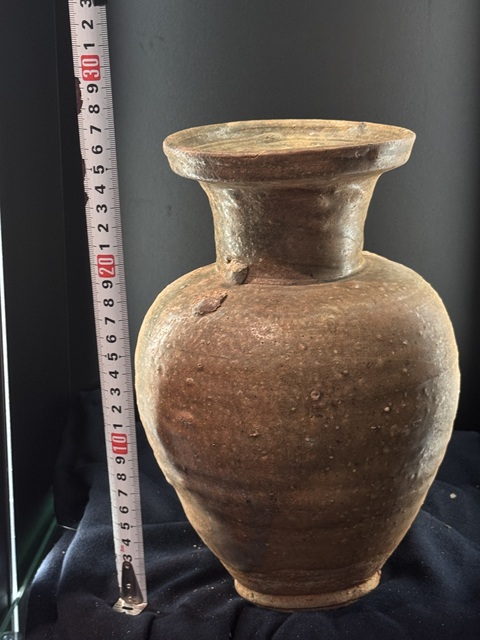 古玩陶瓷青瓷盤口瓶真品鑒賞圖