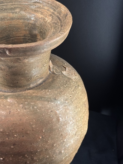 古玩陶瓷青瓷盤口瓶真品鑒賞圖