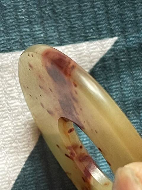 古玩玉器岫玉雕“素紋璧”真品鑒賞圖