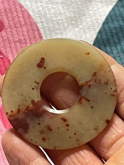 古玩玉器岫玉雕“素紋璧”真品鑒賞圖