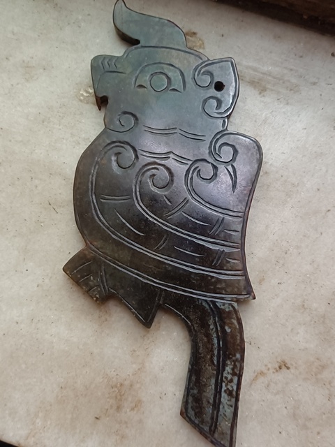 古玩玉器仿古做舊玉佩真品鑒賞圖