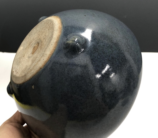 古玩陶瓷清中晚·霽藍釉缽式爐拍賣,當前價格1369元